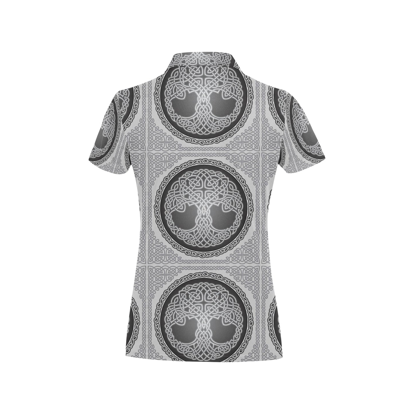 Celtic Tree of life Print Women's Polo Shirt