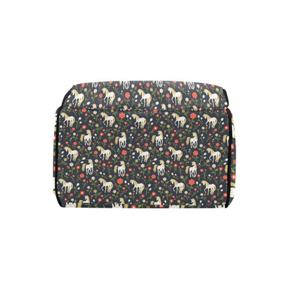 Unicorn Print Design LKS301 Diaper Bag Backpack