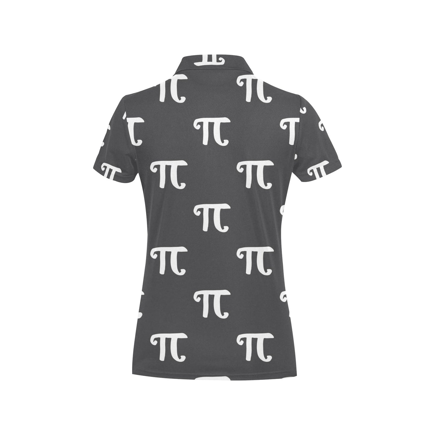 Pi Day Pattern Print Design A01 Women's Polo Shirt