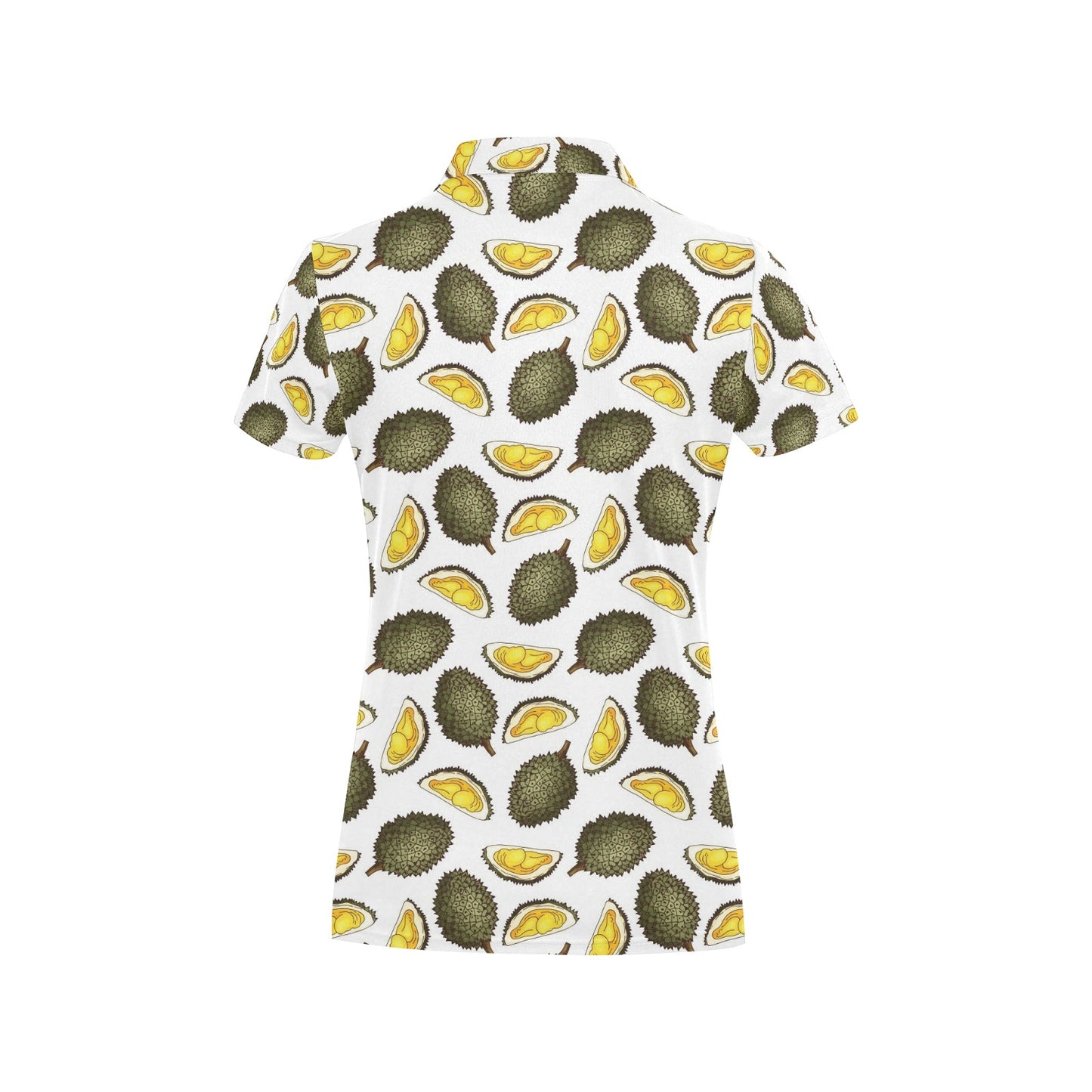 Durian Pattern Print Design DR03 Women's Polo Shirt