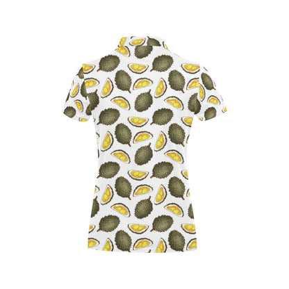 Durian Pattern Print Design DR03 Women's Polo Shirt