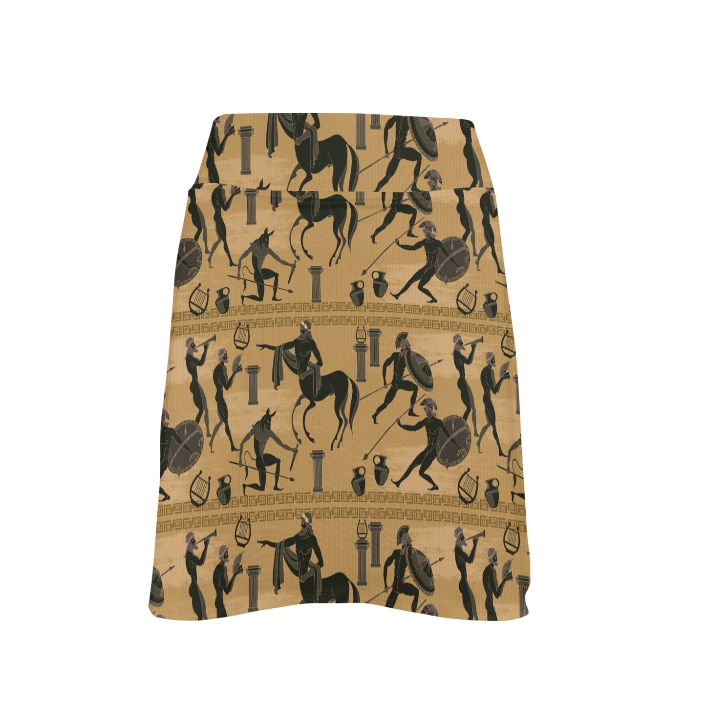 Ancient Greek Statue Print Design LKS304 17" Golf & Pickleball Skort with Pockets