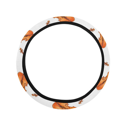 Violin Print Design LKS401 Steering Wheel Cover with Elastic Edge