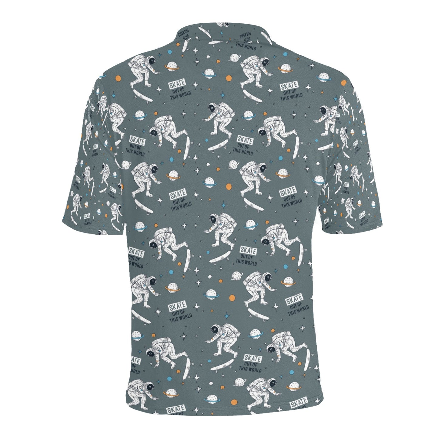 Skateboard Print Design LKS306 Men Polo Shirt
