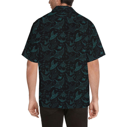 Manta Ray Print Design LKS402 Men's Men's Hawaiian Shirt
