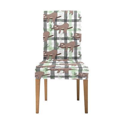 Sloth Print Design LKS301 Dining Chair Slipcover