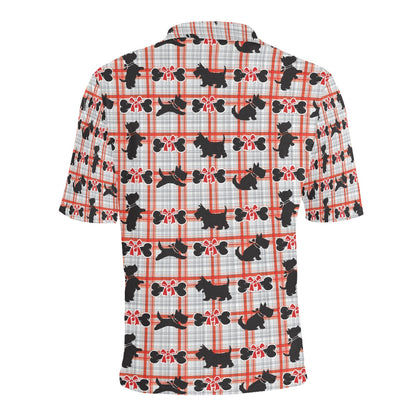 Scottish Terriers Print Design LKS3014 Men Polo Shirt