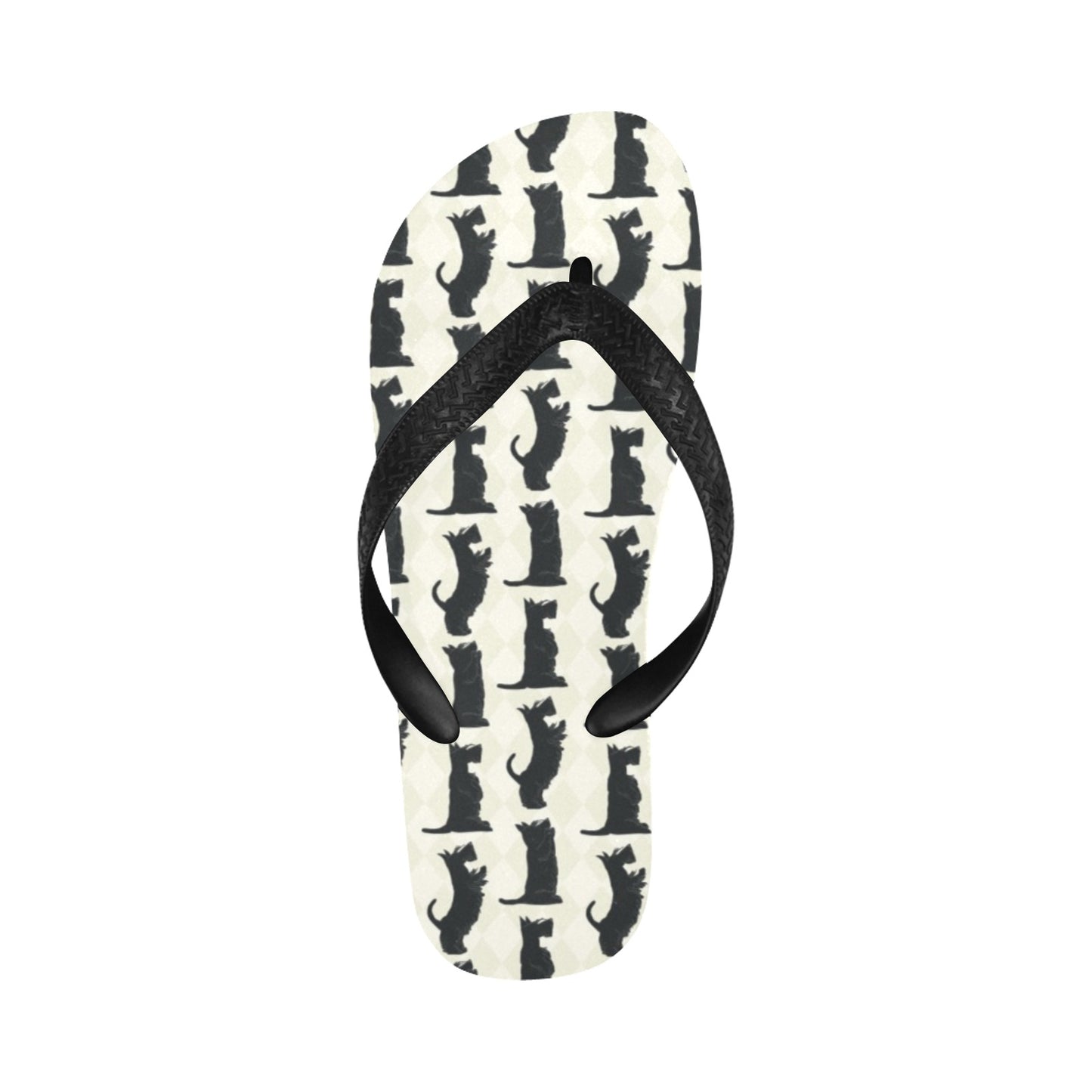 Scottish Terriers Print Design LKS309 Flip Flops