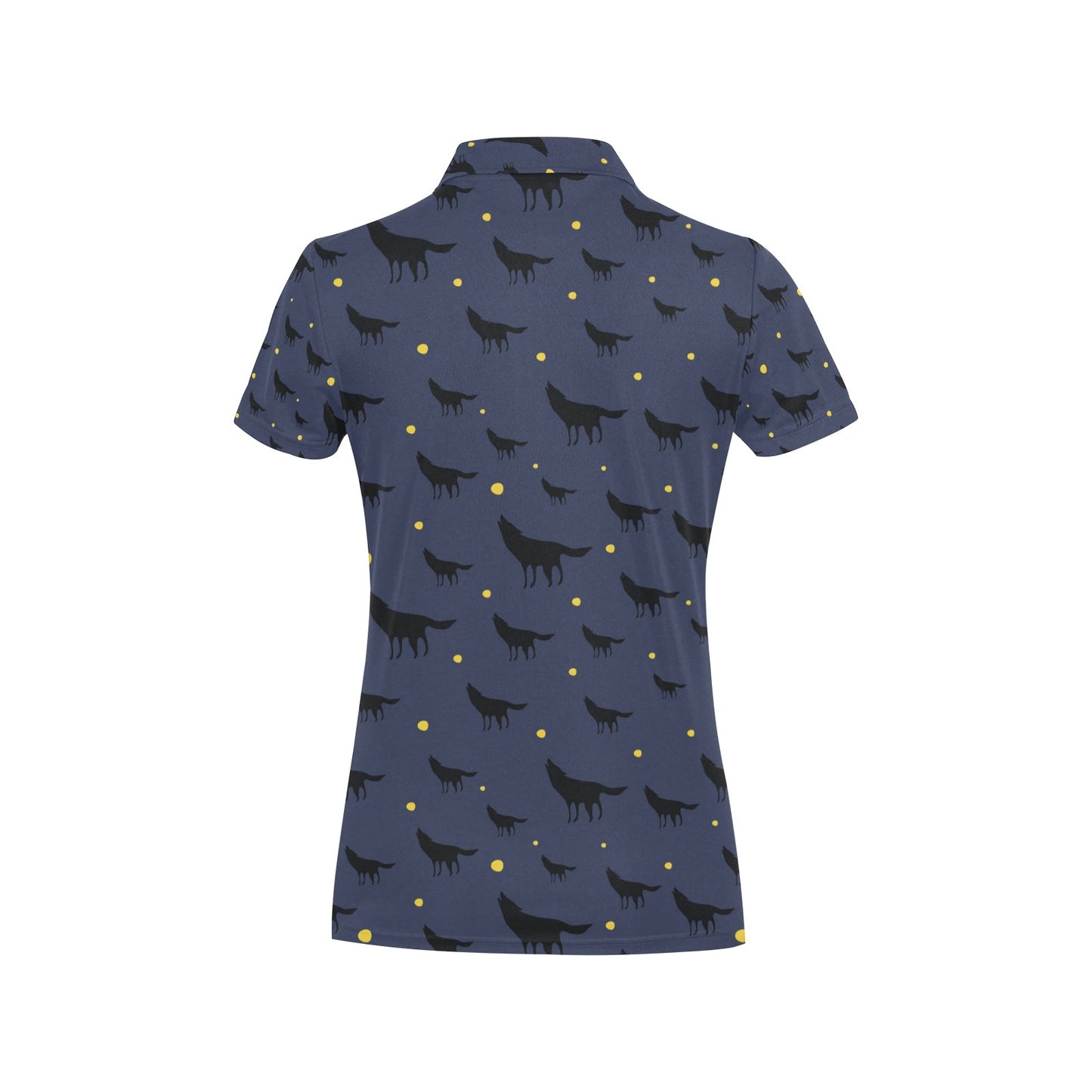 Wolf Print Design LKS301 Women's Polo Shirt