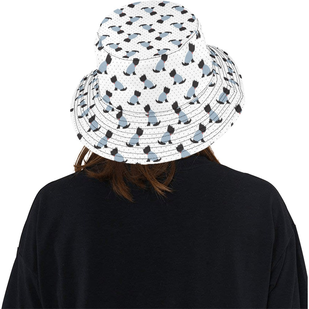 Scottish Terriers Print Design LKS3013 Unisex Bucket Hat