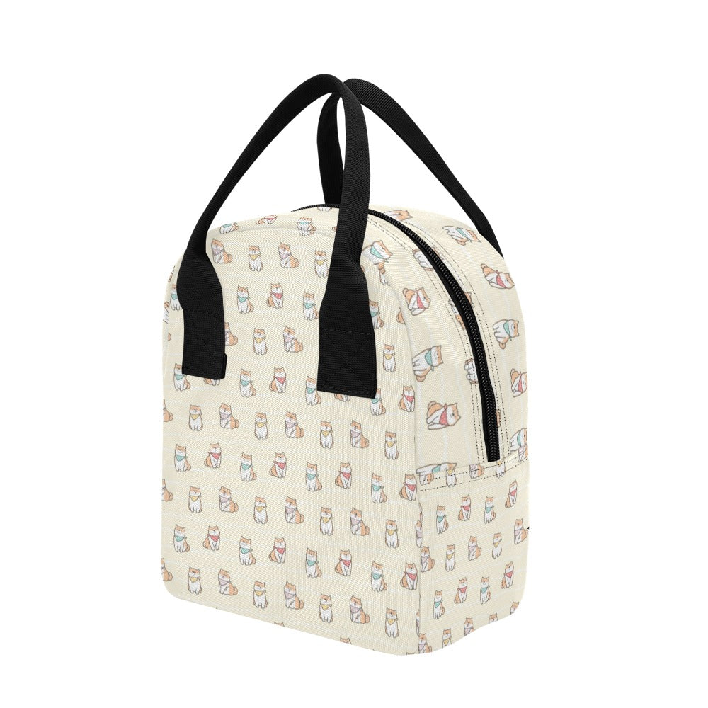 Shiba Inu Print Design LKS306 Insulated Lunch Bag