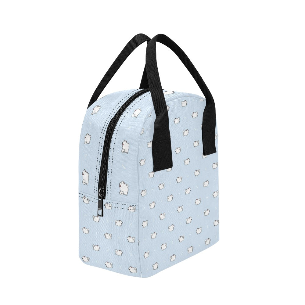 Samoyeds Print Design LKS302 Insulated Lunch Bag