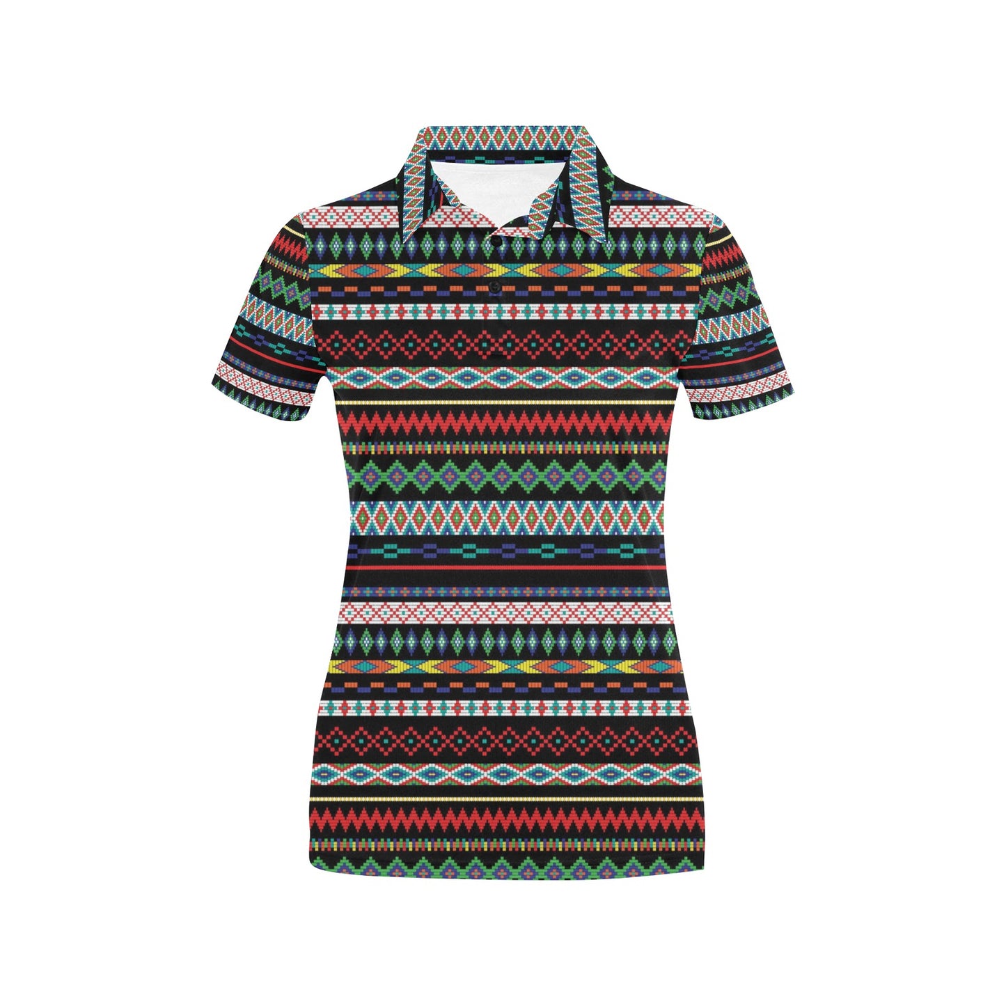 Southwest Pattern Print Design LKS302 Women's Polo Shirt