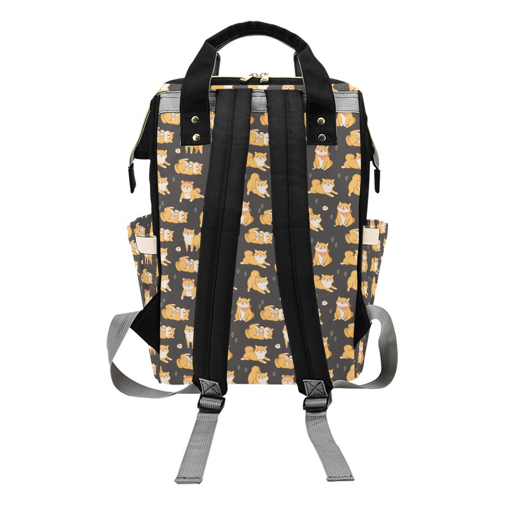Shiba Inu Print Design LKS309 Diaper Bag Backpack