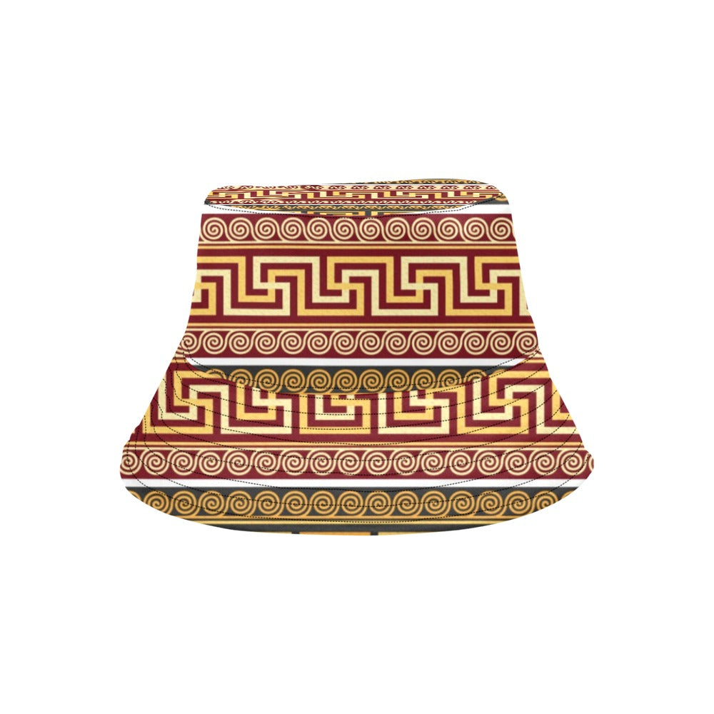 Ancient Greek Pattern Print Design LKS302 Unisex Bucket Hat