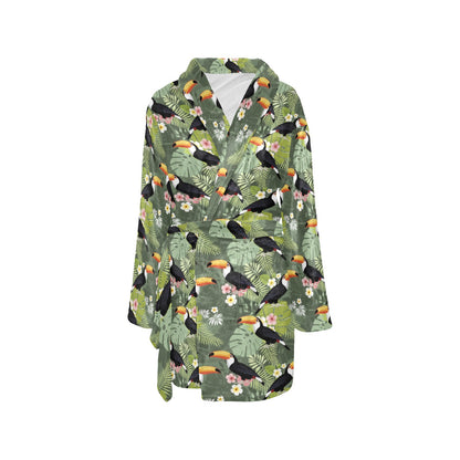 Toucan Print Design LKS304 Women's Fleece Robe