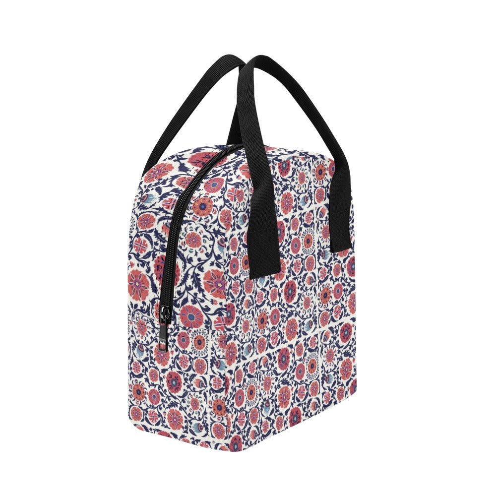 Suzani Print Design LKS304 Insulated Lunch Bag