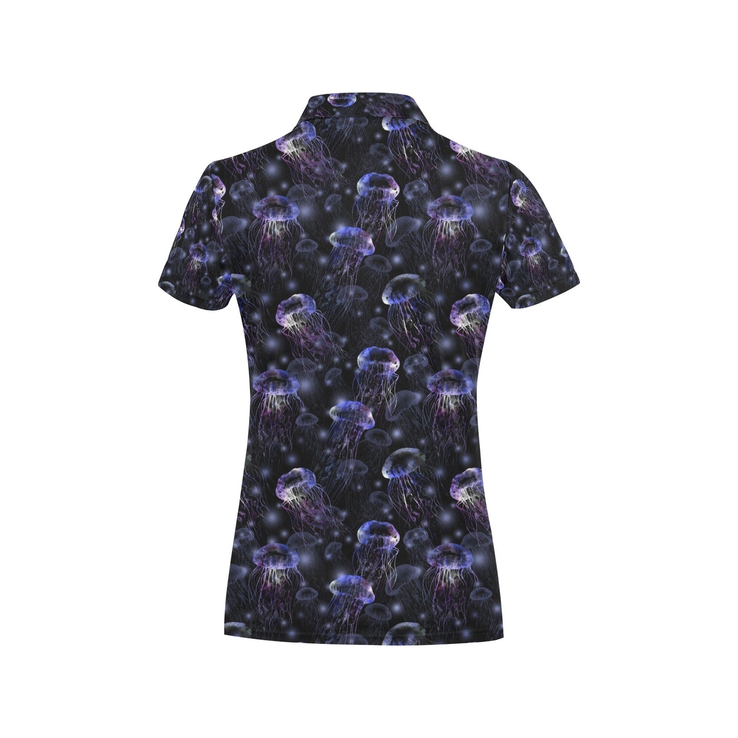 Jellyfish Themed Women's Polo Shirt