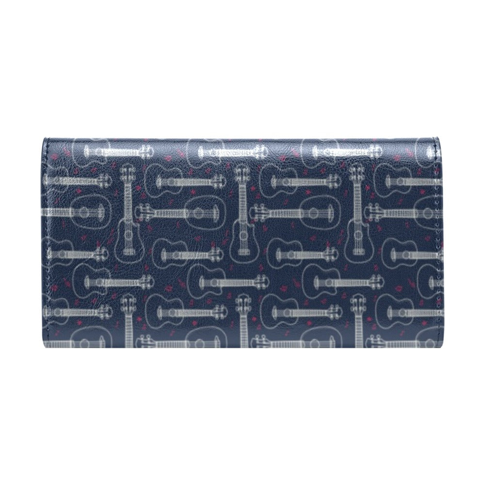 Ukulele Print Design LKS401 Women's Trifold Wallet