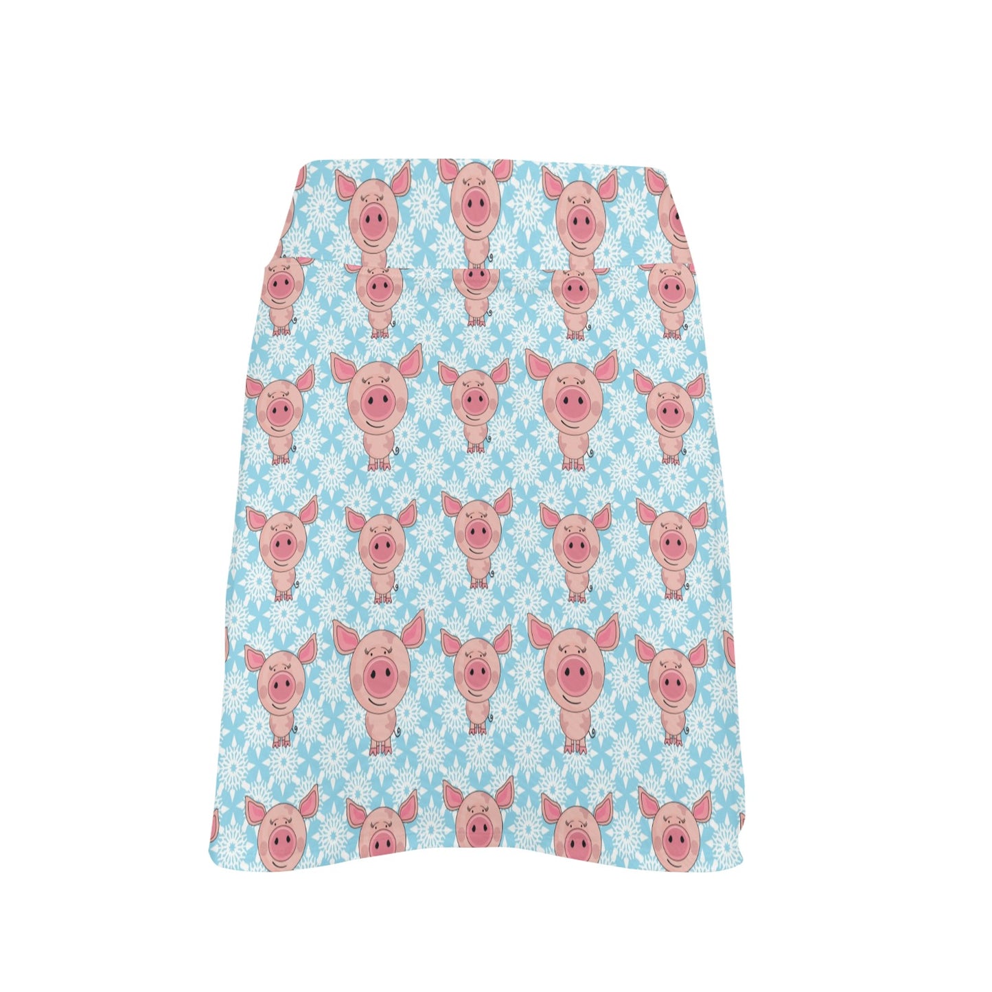 Pig Print Design LKS402 17" Golf & Pickleball Skort with Pockets
