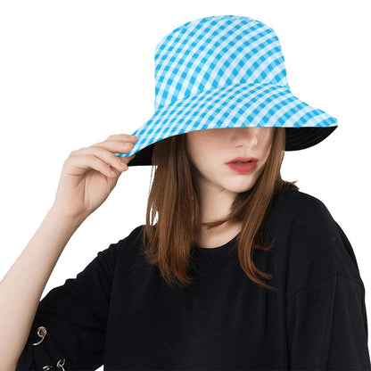 Gingham Print Design LKS401 Unisex Bucket Hat