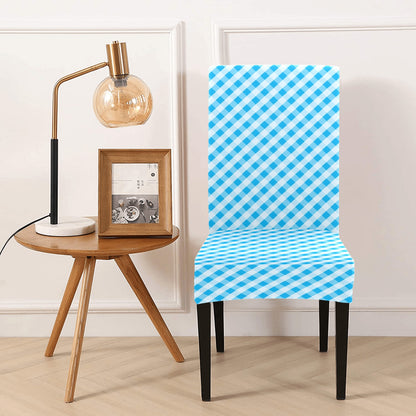 Gingham Print Design LKS401 Dining Chair Slipcover