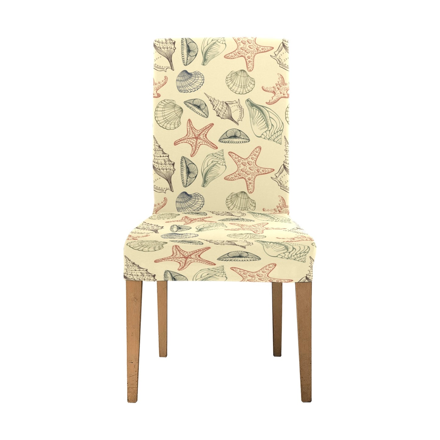 Seashell Print Design LKS305 Dining Chair Slipcover