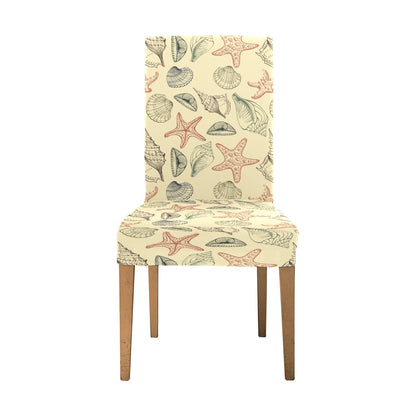 Seashell Print Design LKS305 Dining Chair Slipcover