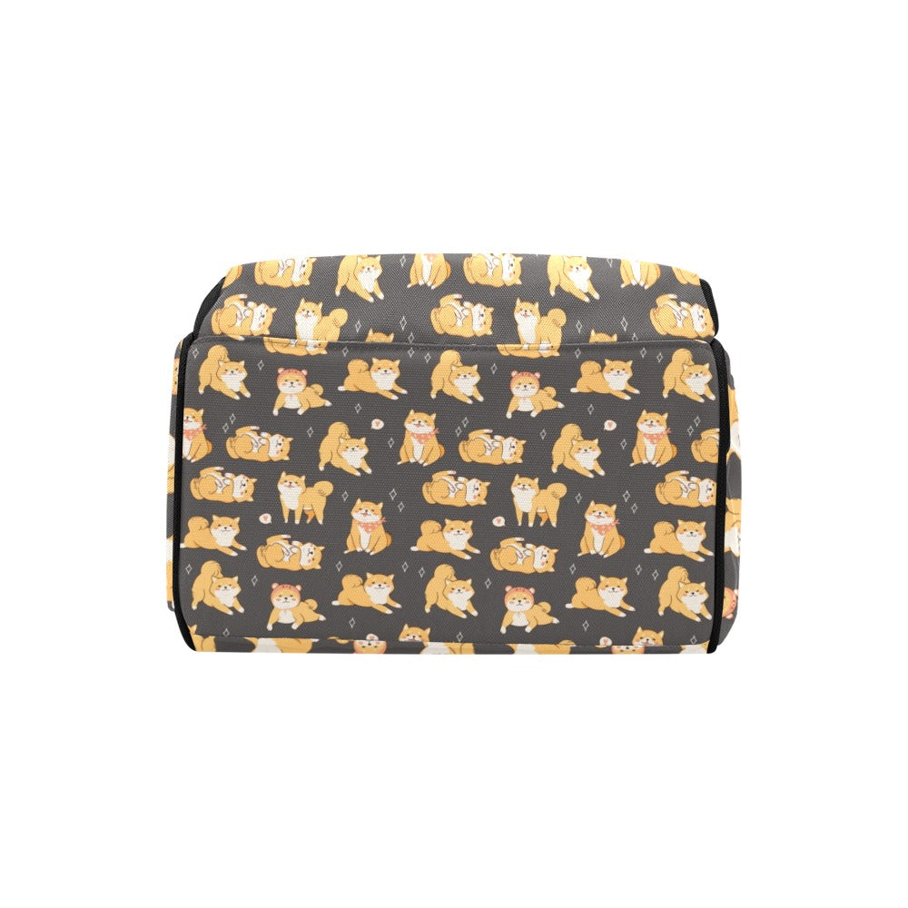 Shiba Inu Print Design LKS309 Diaper Bag Backpack