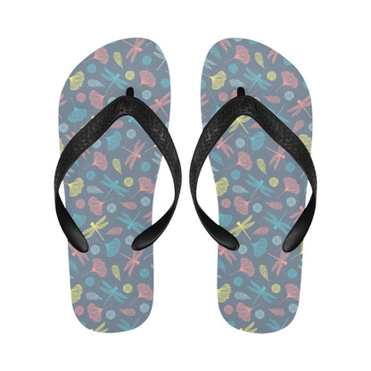 Dragonfly Print Design LKS403 Flip Flops