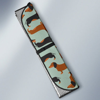 Dachshund Cute Print Pattern Car Sun Shade For Windshield
