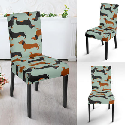 Dachshund Cute Print Pattern Dinning Chair Slipper-JTAMIGO.COM