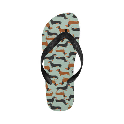 Dachshund Cute Print Pattern Flip Flops-JTAMIGO.COM