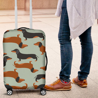 Dachshund Cute Print Pattern Luggage Cover Protector