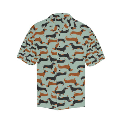 Dachshund Cute Print Pattern Men Aloha Hawaiian Shirt