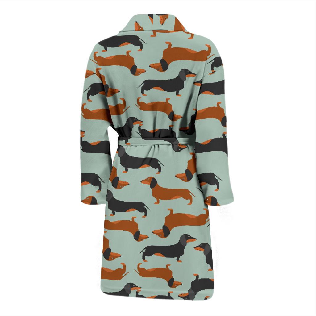 Dachshund Cute Print Pattern Men Bath Robe-JTAMIGO.COM