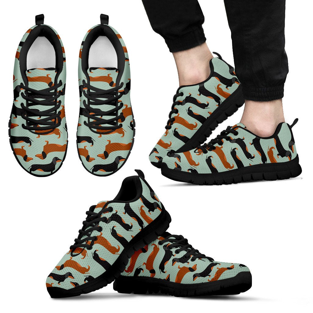 Dachshund Cute Print Pattern Men Sneakers Shoes