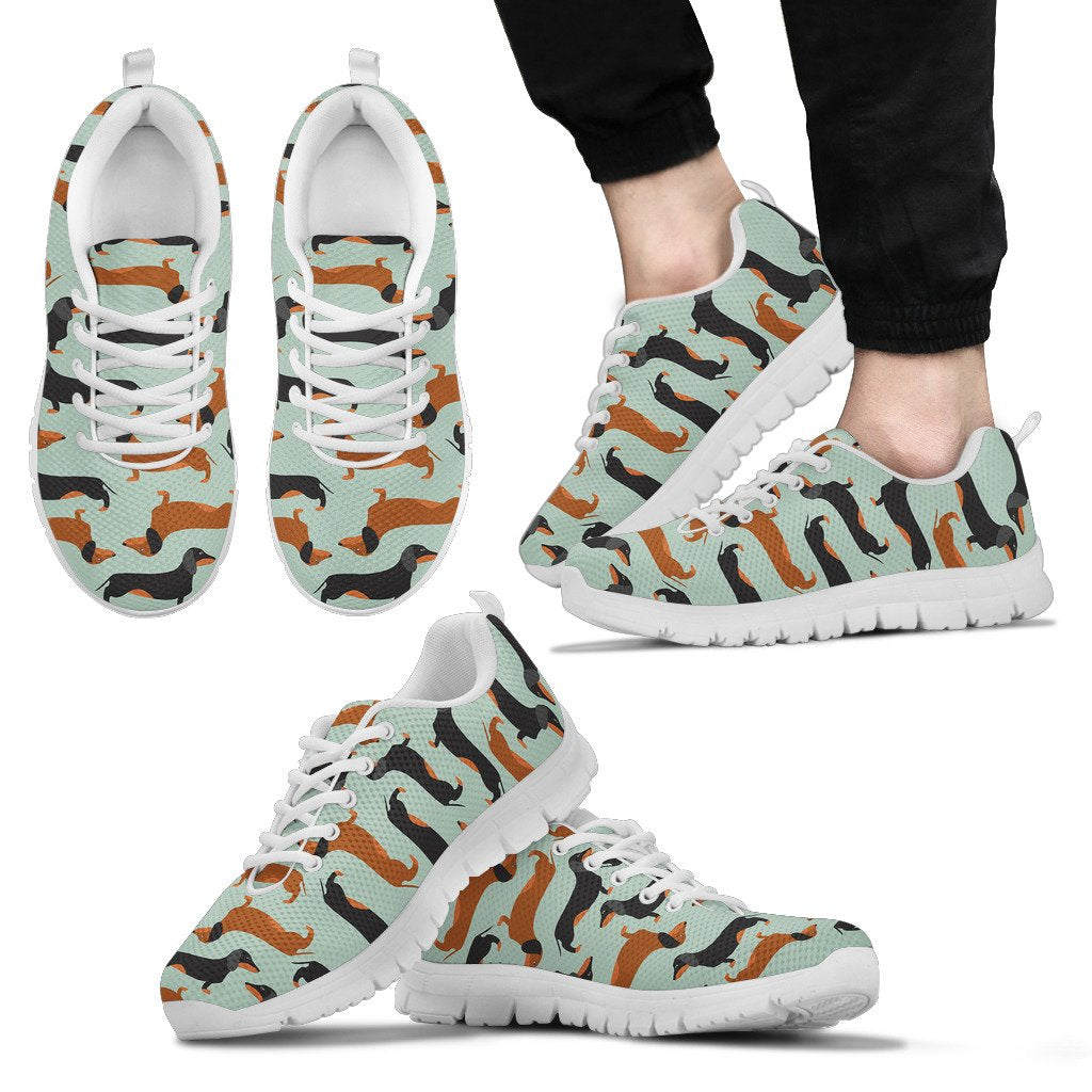 Dachshund Cute Print Pattern Men Sneakers Shoes