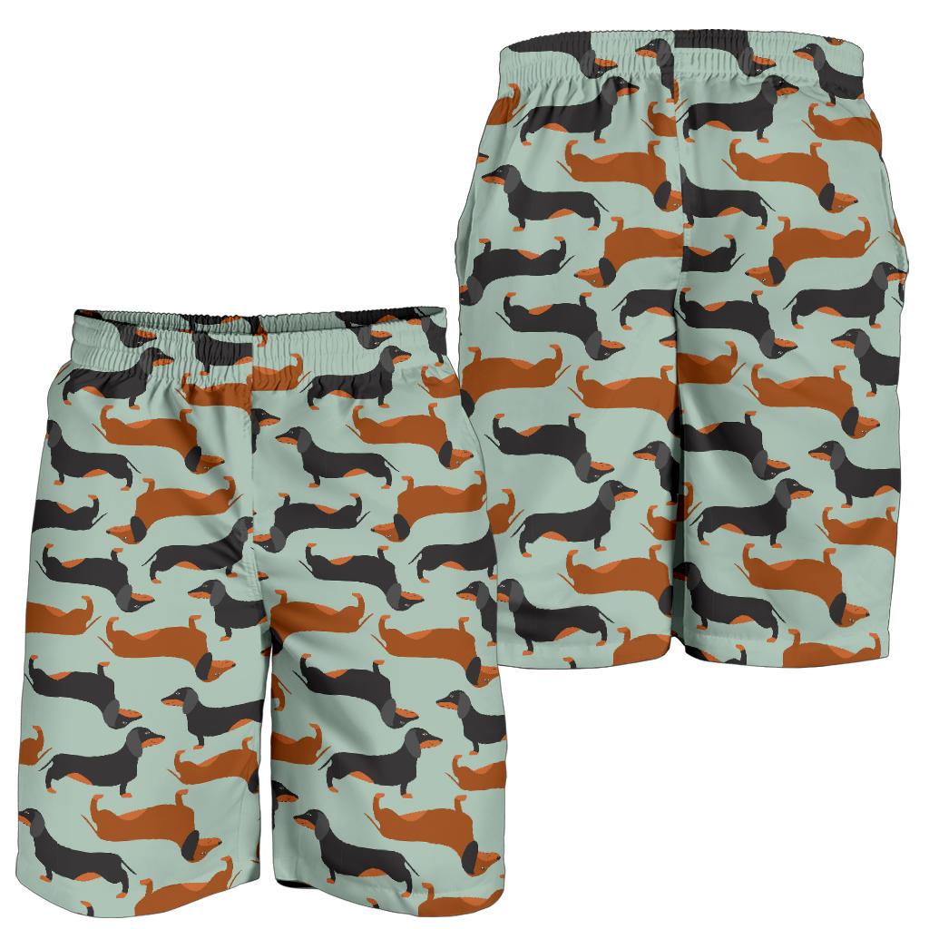 Dachshund Cute Print Pattern Mens Shorts-JTAMIGO.COM