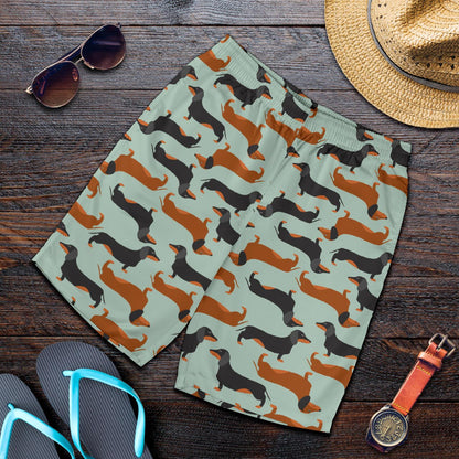 Dachshund Cute Print Pattern Mens Shorts-JTAMIGO.COM