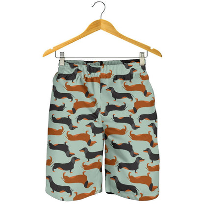 Dachshund Cute Print Pattern Mens Shorts-JTAMIGO.COM