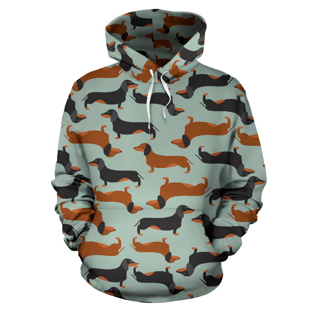Dachshund Cute Print Pattern Pullover Hoodie