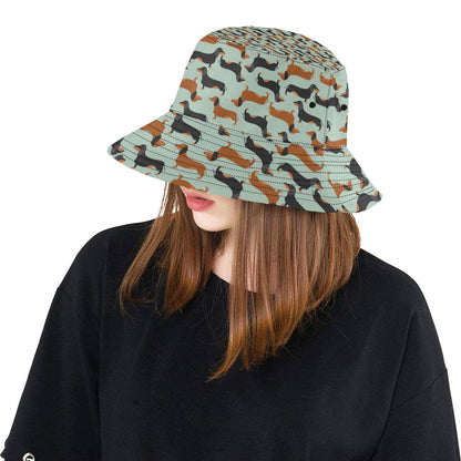 Dachshund Cute Print Pattern Unisex Bucket Hat