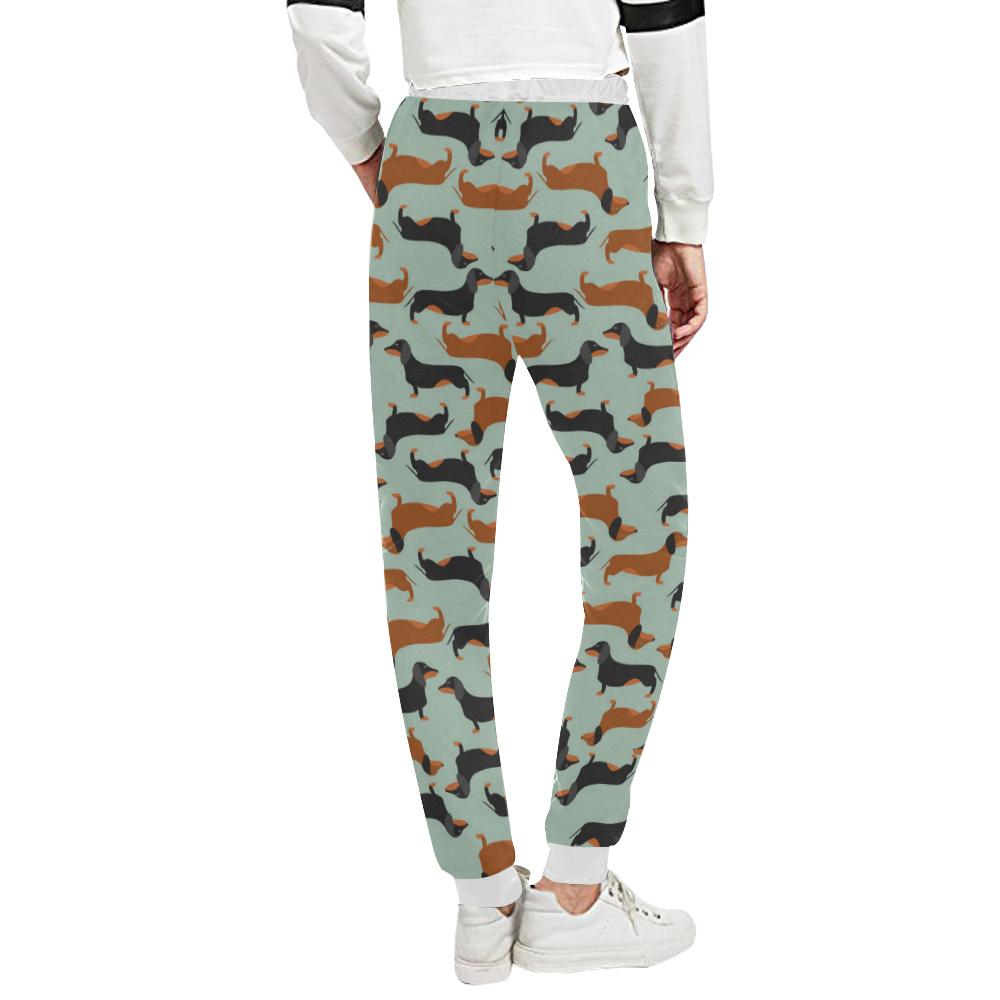 Dachshund Cute Print Pattern Unisex Casual Sweatpants (Model L11)-JTAMIGO.COM