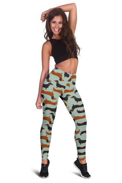 Dachshund Cute Print Pattern Women Leggings