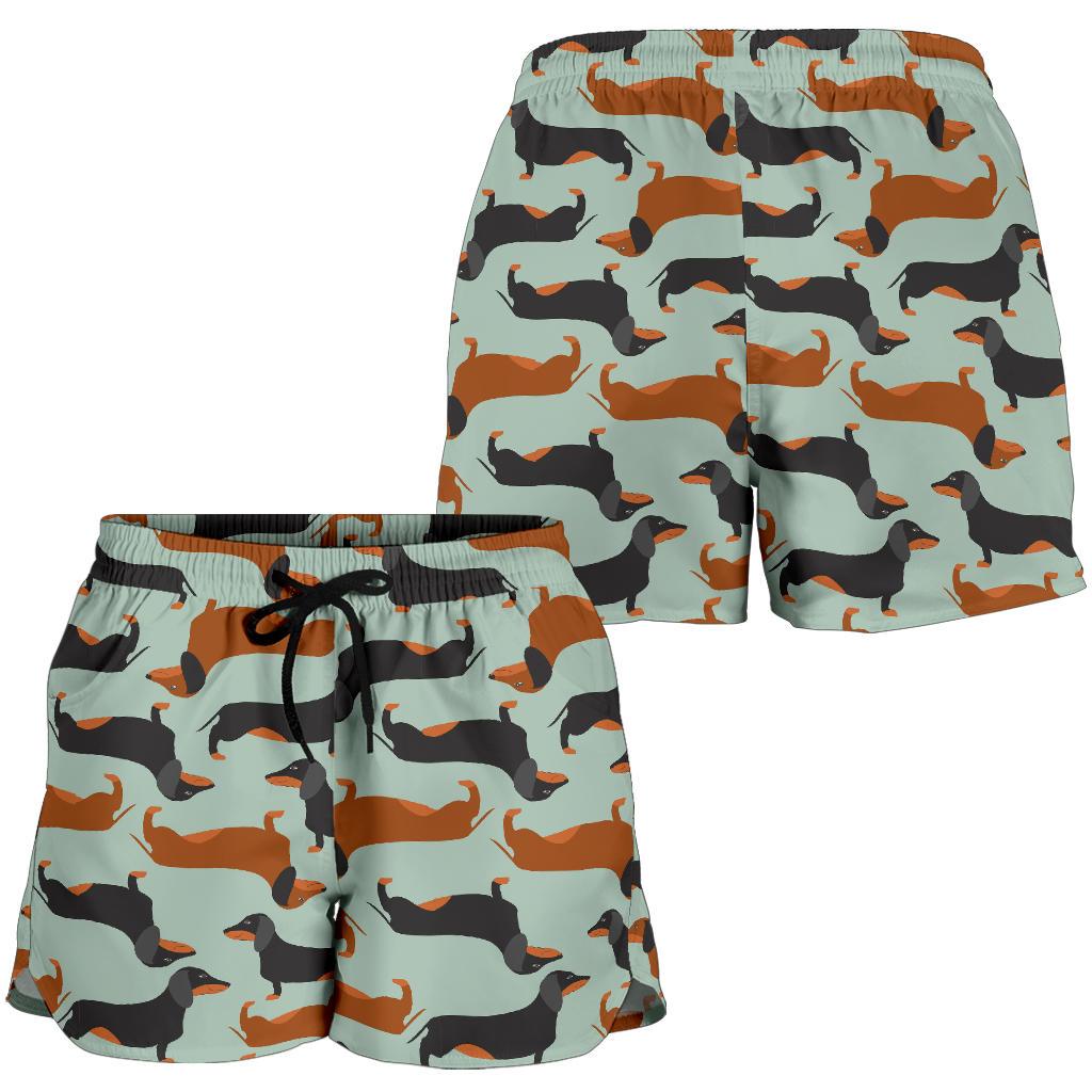 Dachshund Cute Print Pattern Women Shorts-JTAMIGO.COM