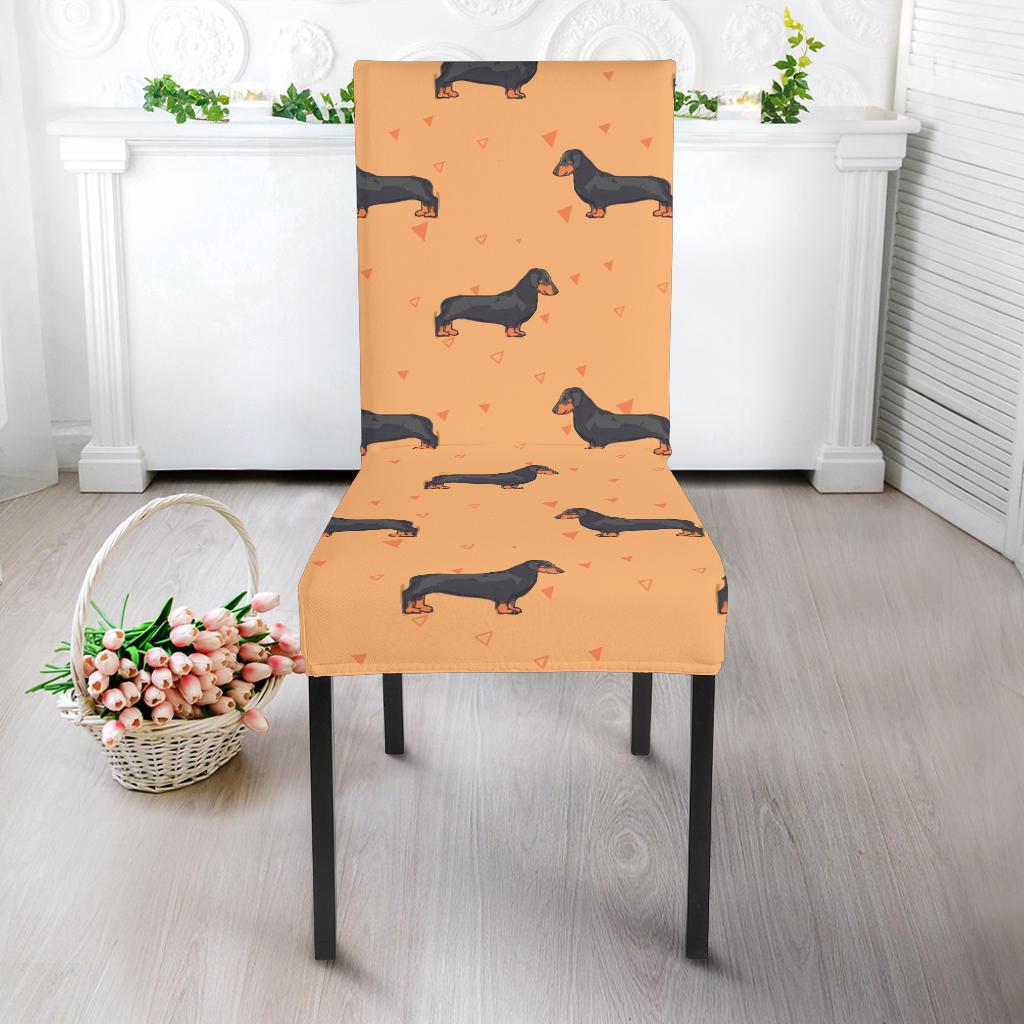 Dachshund Draw Print Pattern Dinning Chair Slipper-JTAMIGO.COM