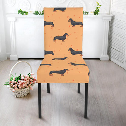 Dachshund Draw Print Pattern Dinning Chair Slipper-JTAMIGO.COM