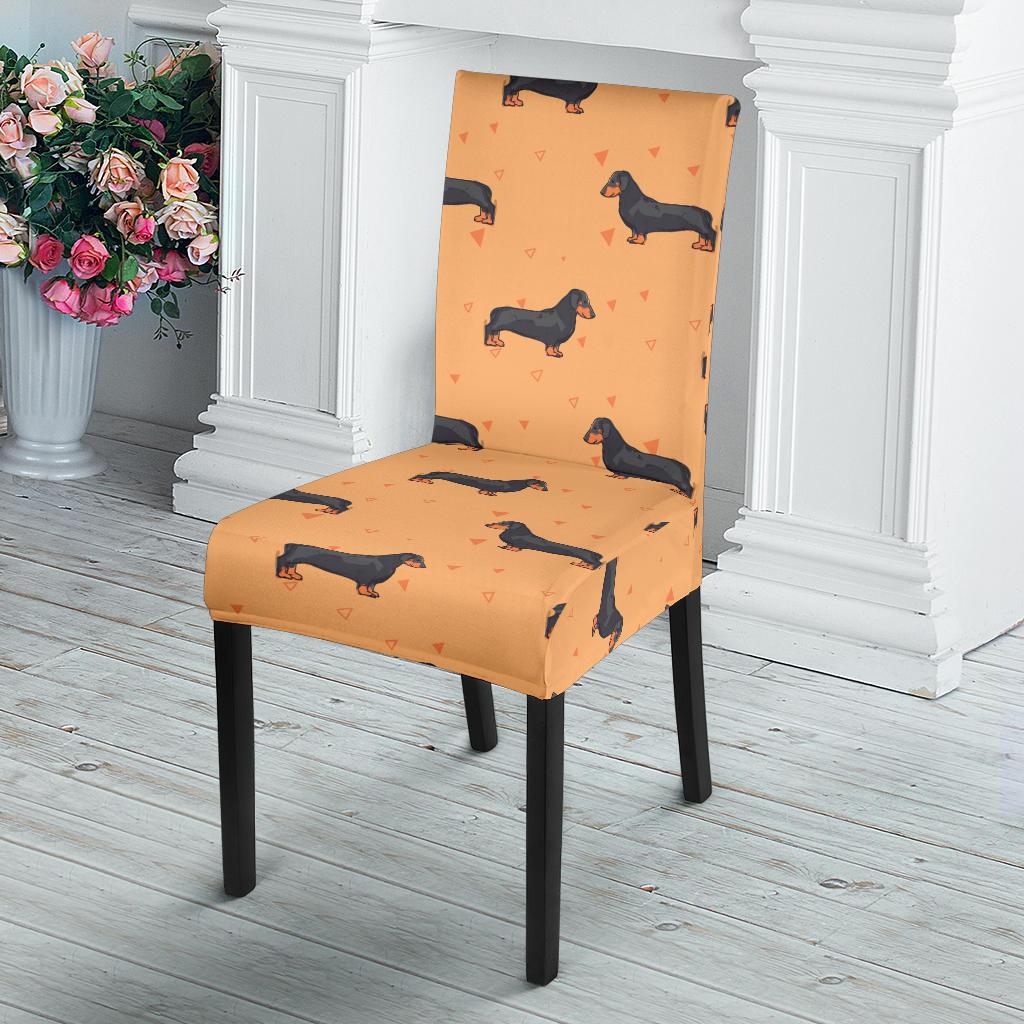 Dachshund Draw Print Pattern Dinning Chair Slipper-JTAMIGO.COM