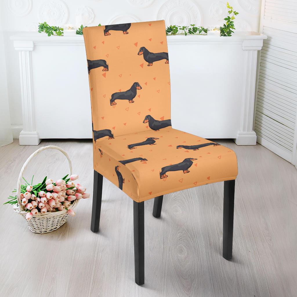 Dachshund Draw Print Pattern Dinning Chair Slipper-JTAMIGO.COM